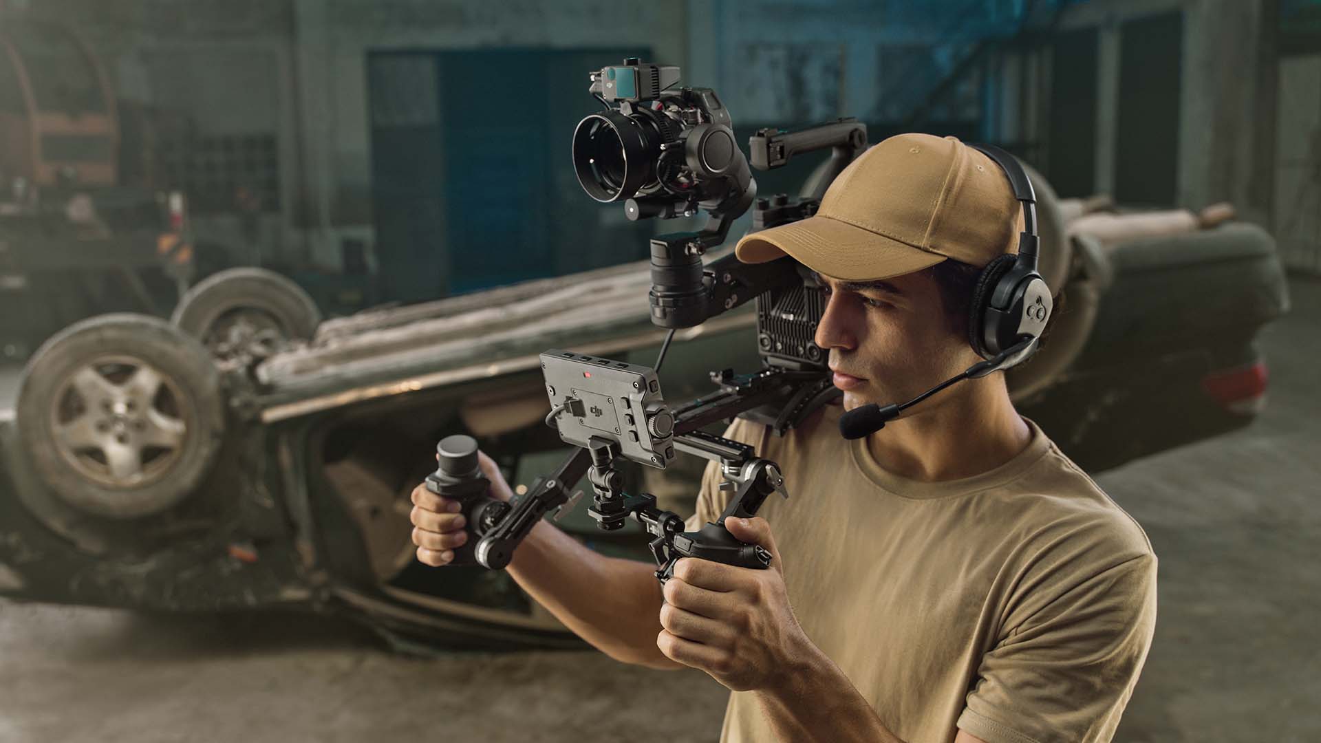 The DJI Ronin 4D in shoulder mount configuration.Image: DJI.