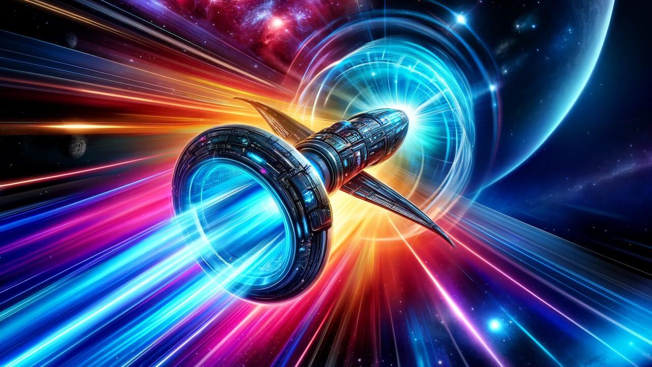 Warp drive concept: Image created with Dall-E